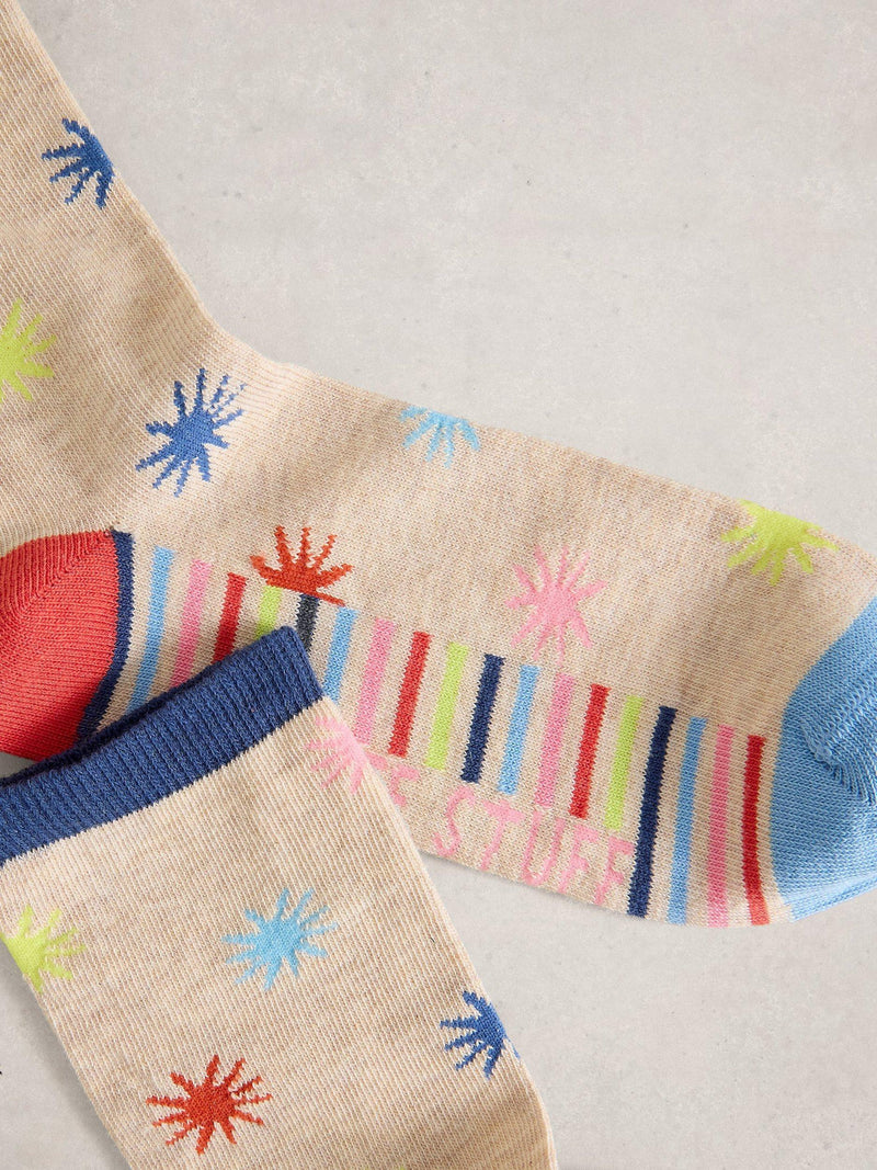 White Stuff Starburst ankle socks multi - British product
