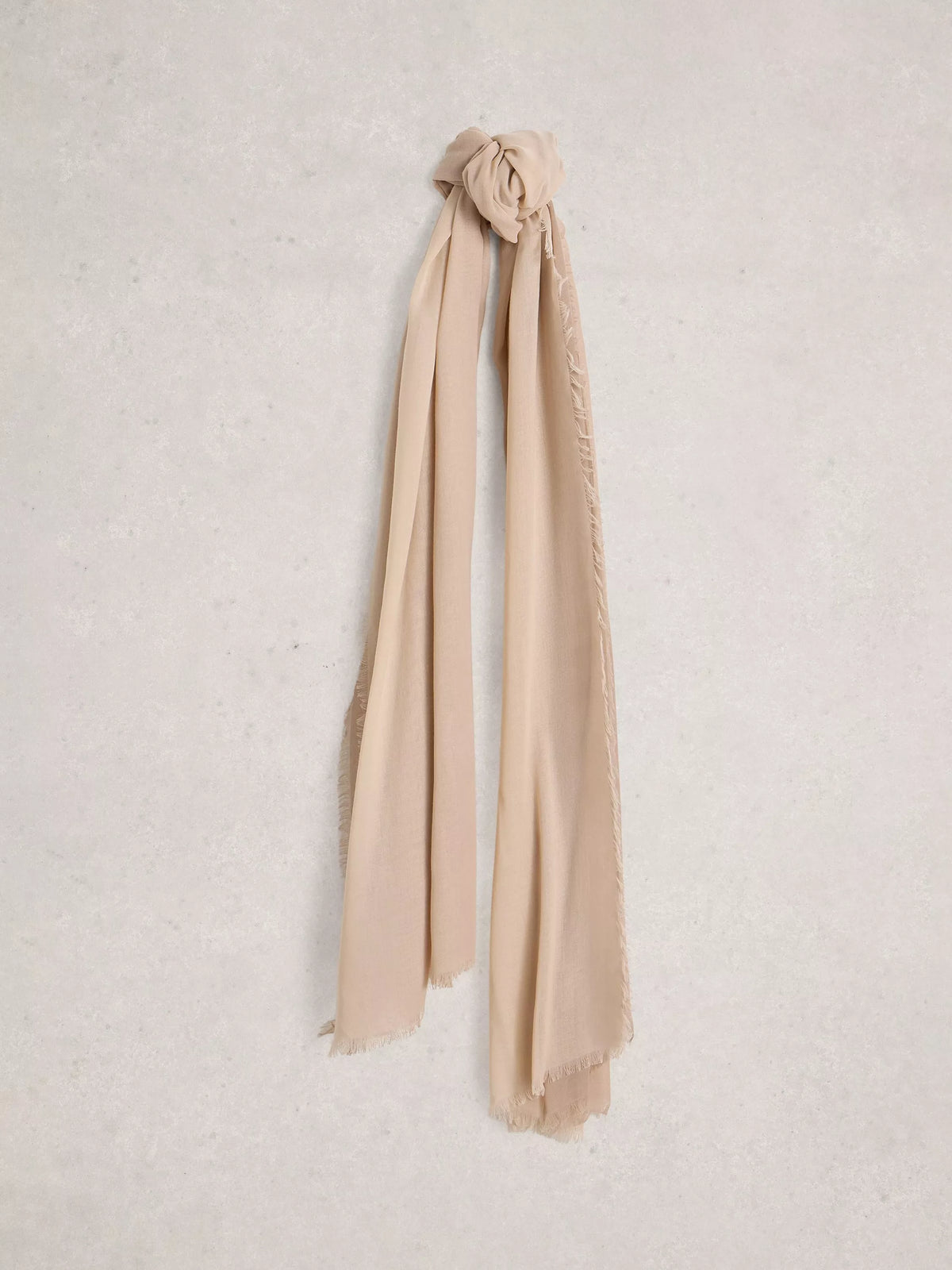 White Stuff Penny oversized scarf in natural colour (British brand)