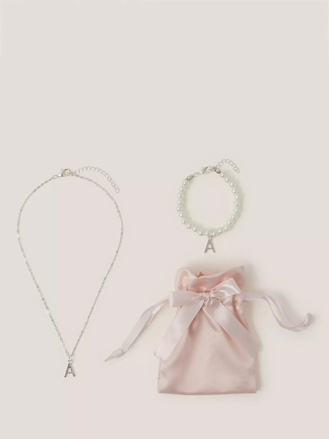 Monsoon kids initial jewellery set in multi, imported from the UK