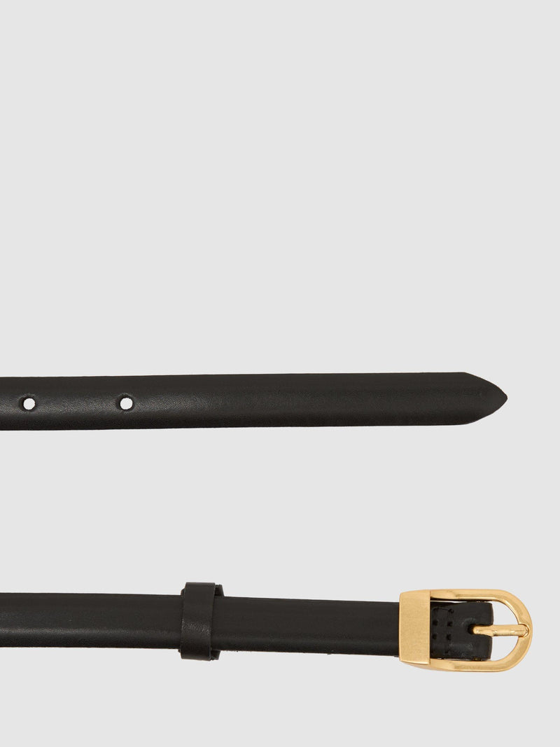 Reiss Mila D-Buckle pure leather belt regular width (British brand)
