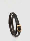 Reiss Mila D-Buckle pure leather belt regular width (British brand)