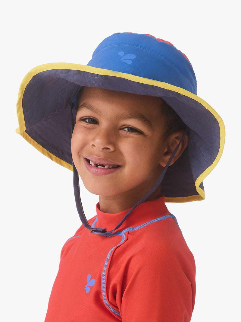 Muddy Puddles kids colour block sun hat - British product
