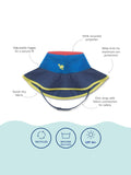 Muddy Puddles kids colour block sun hat - British product