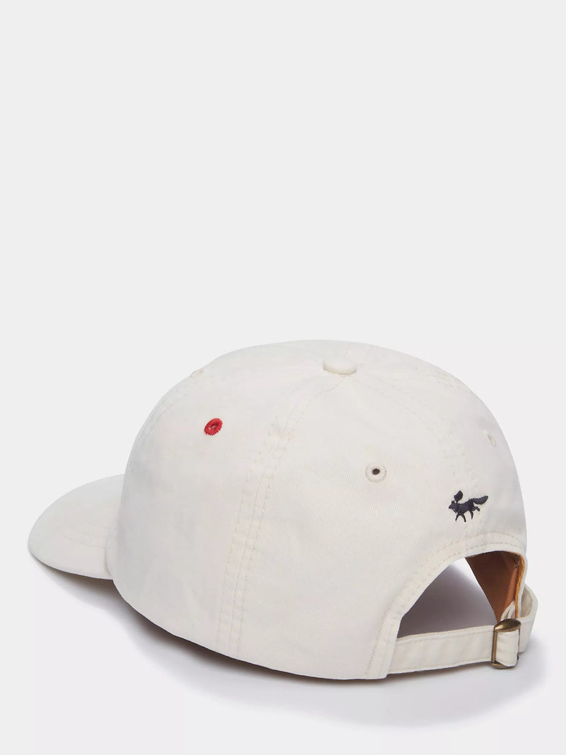 Aubin Hendwell baseball cap in vintage white (British brand)