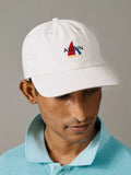 Aubin Hendwell baseball cap in vintage white (British brand)