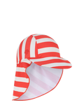 Swim Essentials baby sun cap red striped (British brand)