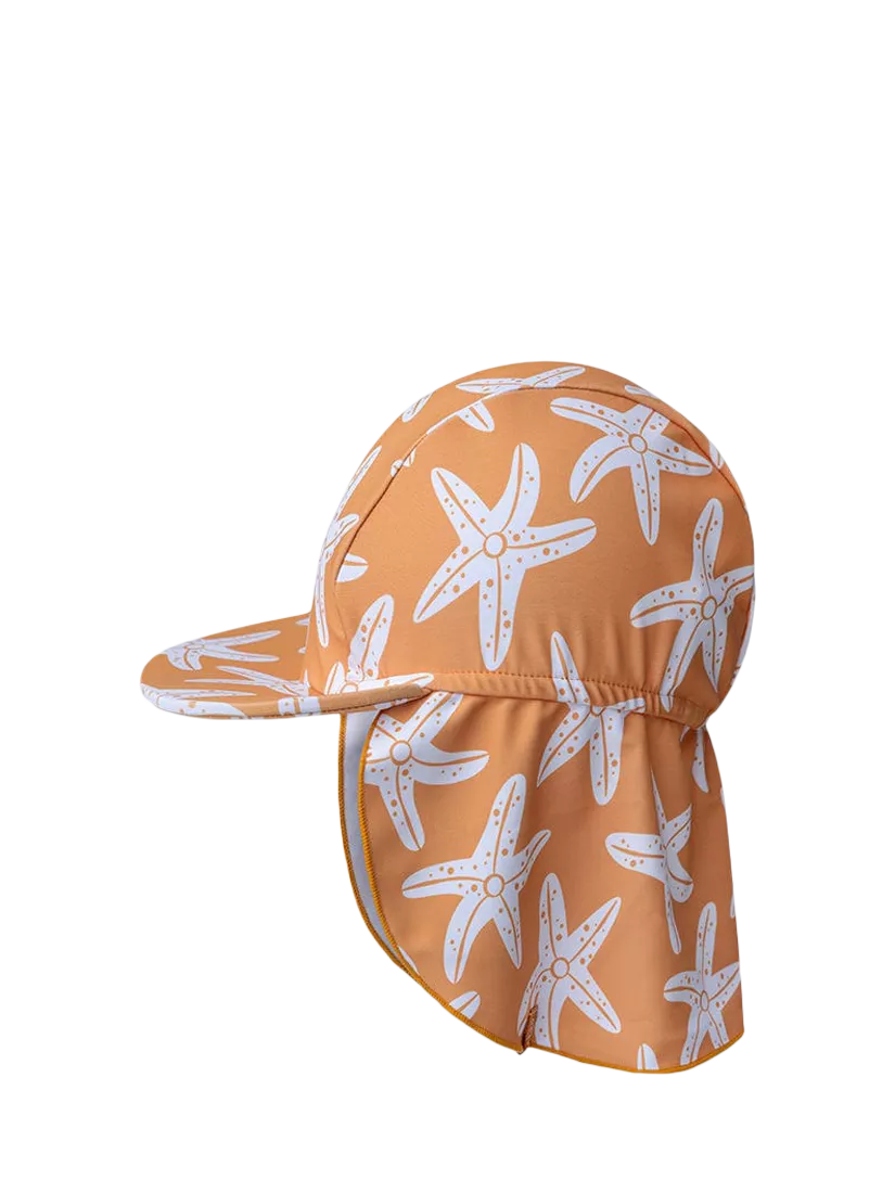 Swim Essentials baby sun hat orange sea stars, imported from the UK