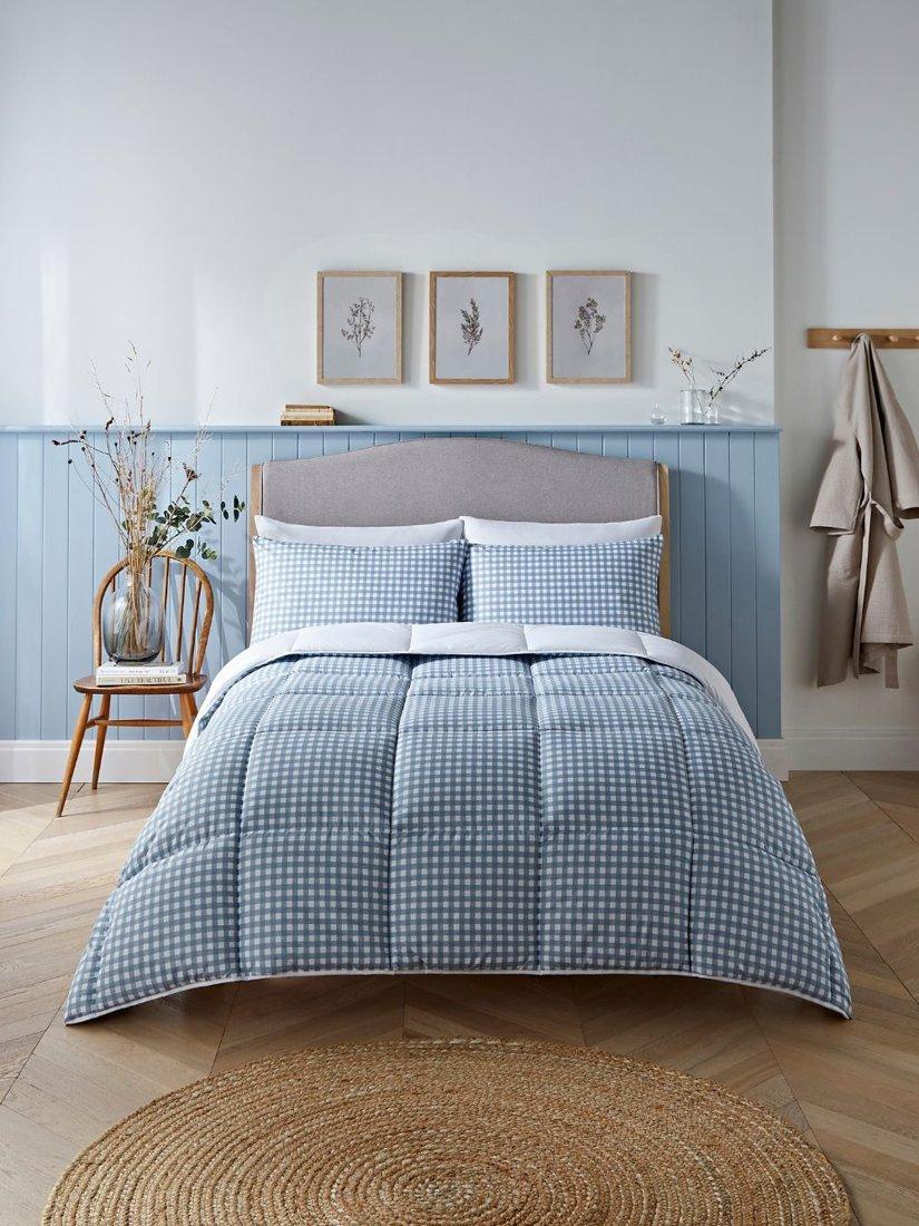 Night Lark coverless duvet set dusk blue, imported from the UK