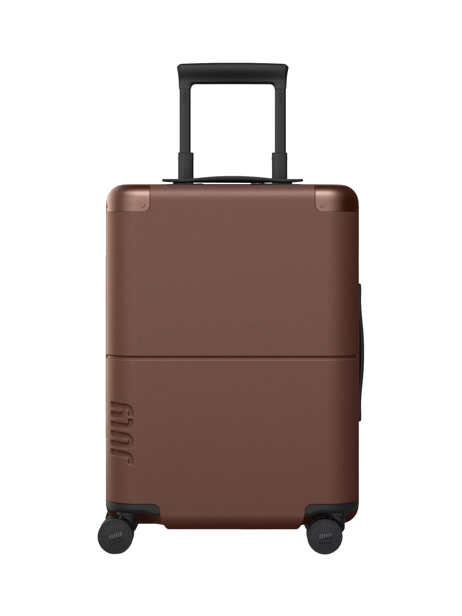 July Carry On 4-Wheel 55cm Cabin Case, Dark Brown, One Size