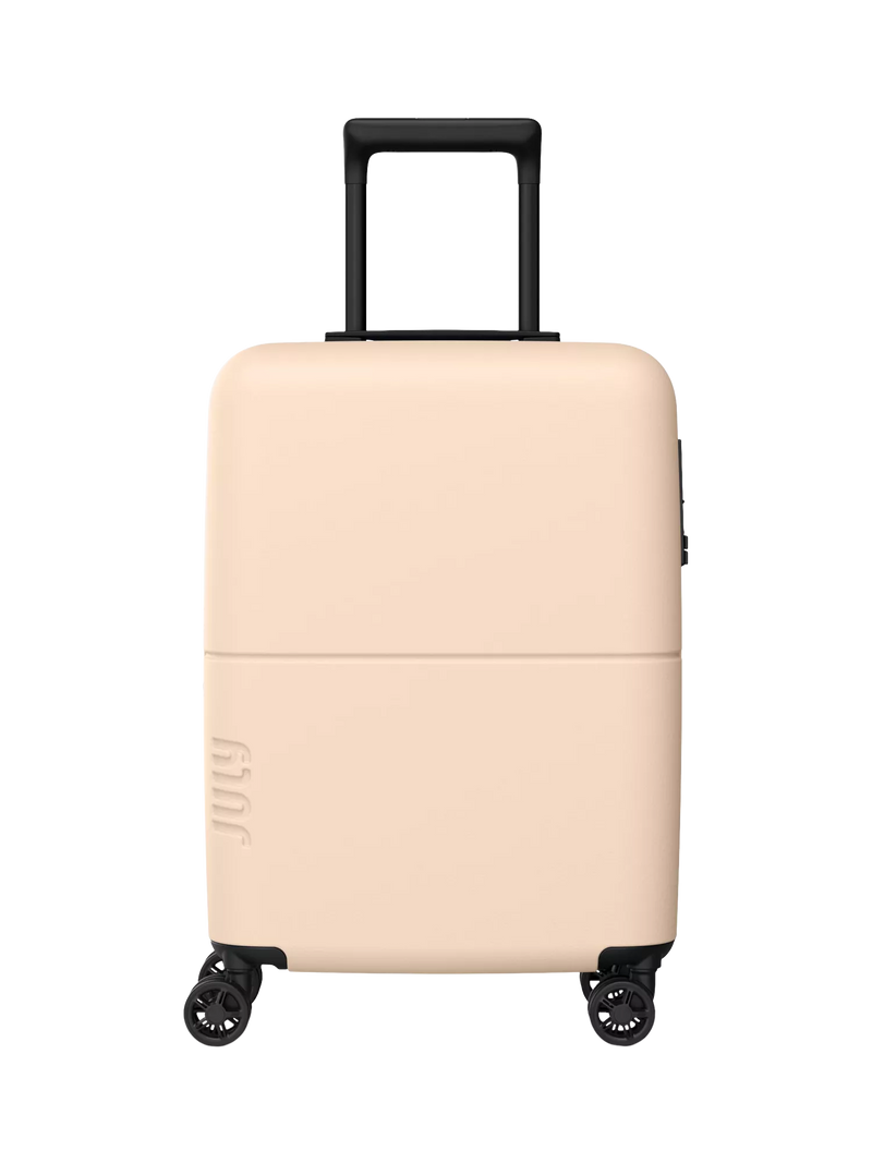 July Carry On Light 4-Wheel 55cm Expandable Suitcase, Sand