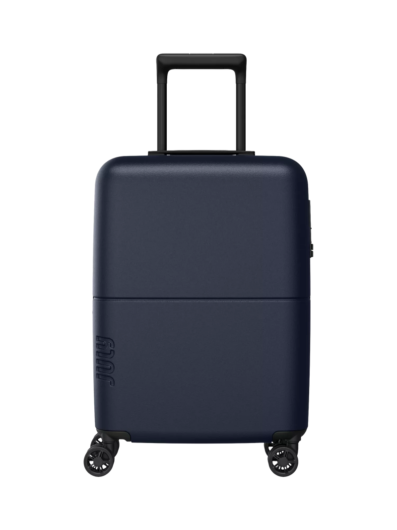 July Carry On Light 4-Wheel 55cm Expandable Suitcase, Navy
