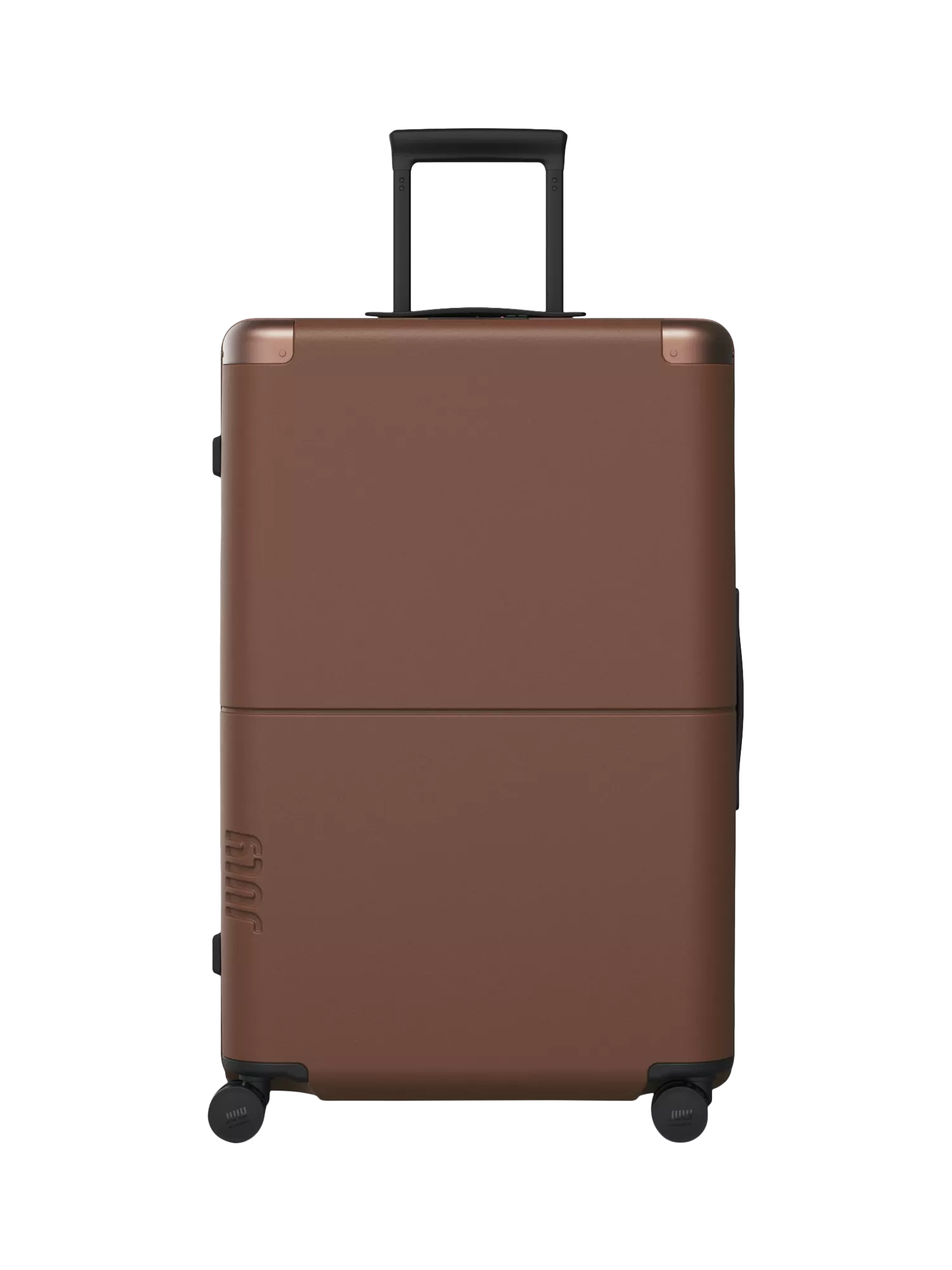 July Checked Plus 4-Wheel 77cm Large Suitcase, Dark Brown, One Size