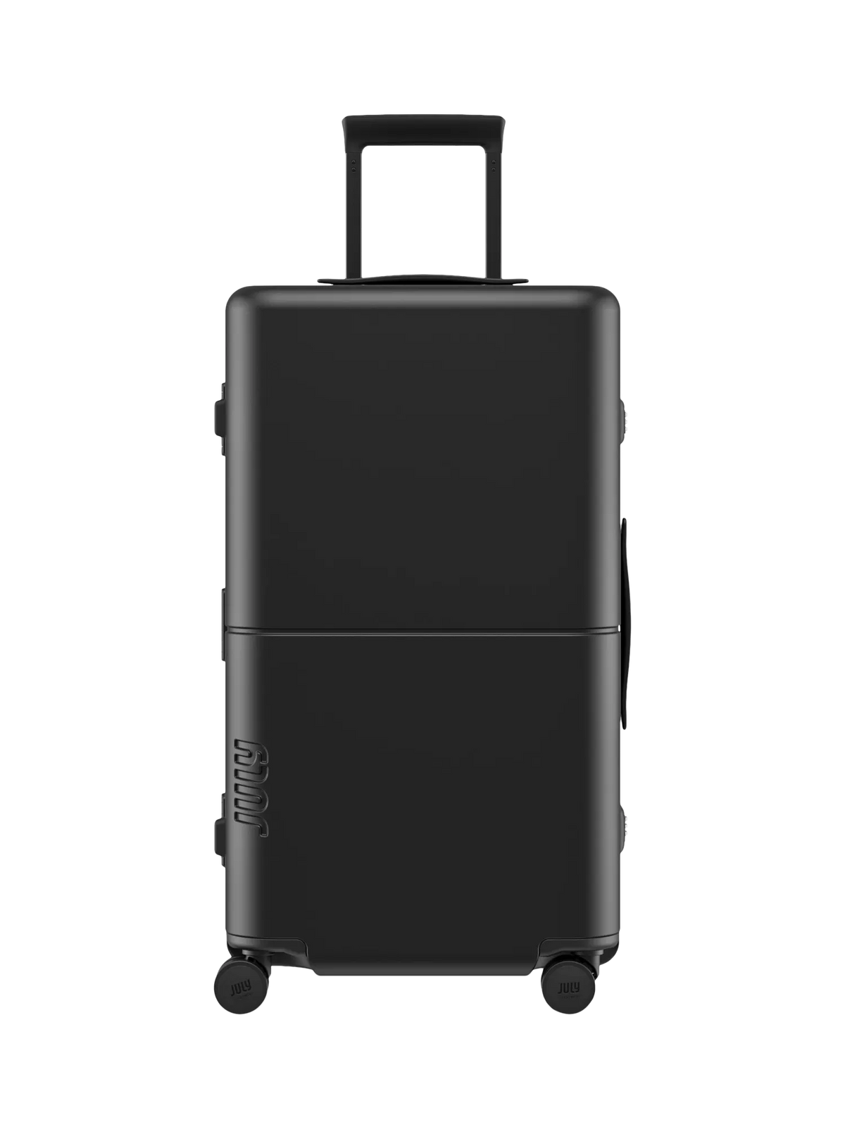 July Checked Trunk Leather 72cm suitcase (British brand)