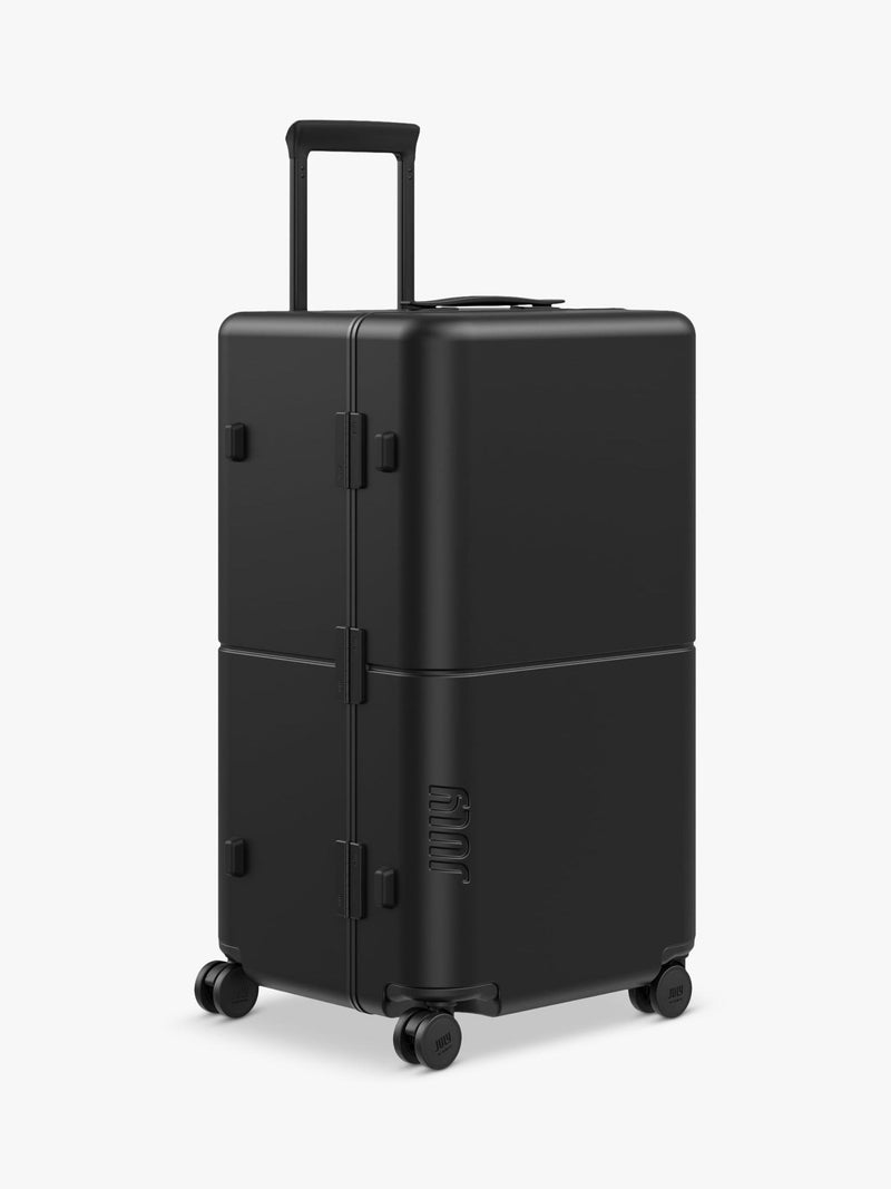 July Checked Trunk Leather 72cm suitcase (British brand)