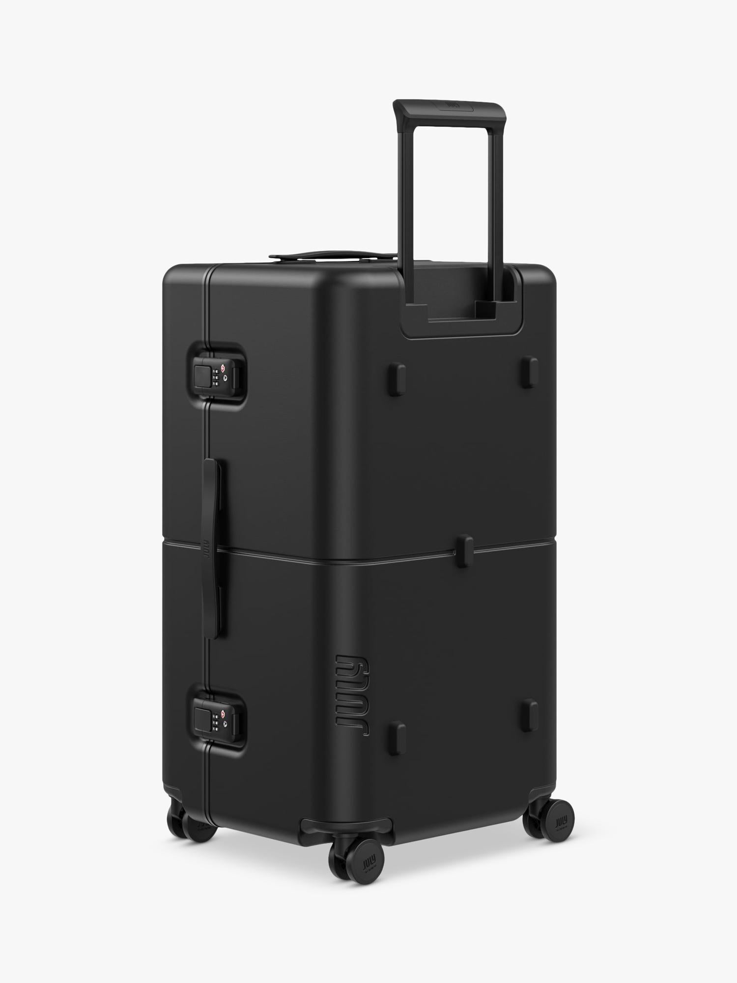 July Checked Trunk Leather 72cm suitcase (British brand)