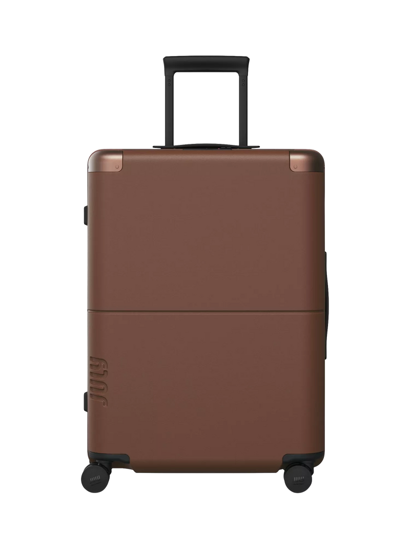 July Checked 4-Wheel 55cm Medium Suitcase
