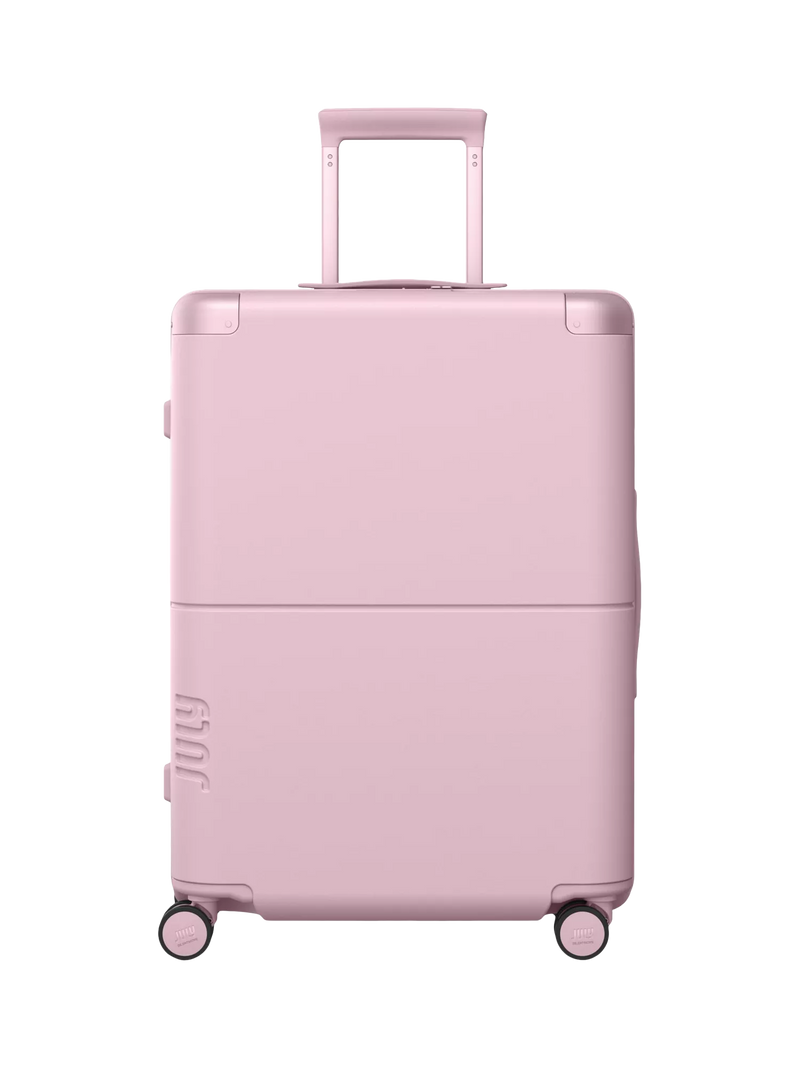 July Checked Expandable 4-Wheel 66cm Medium Suitcase