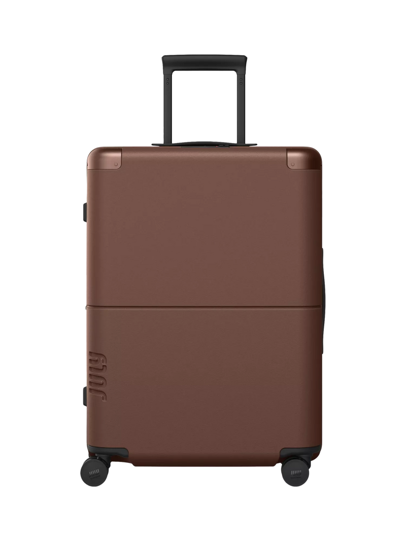 July Checked Expandable 4-Wheel 66cm Medium Suitcase