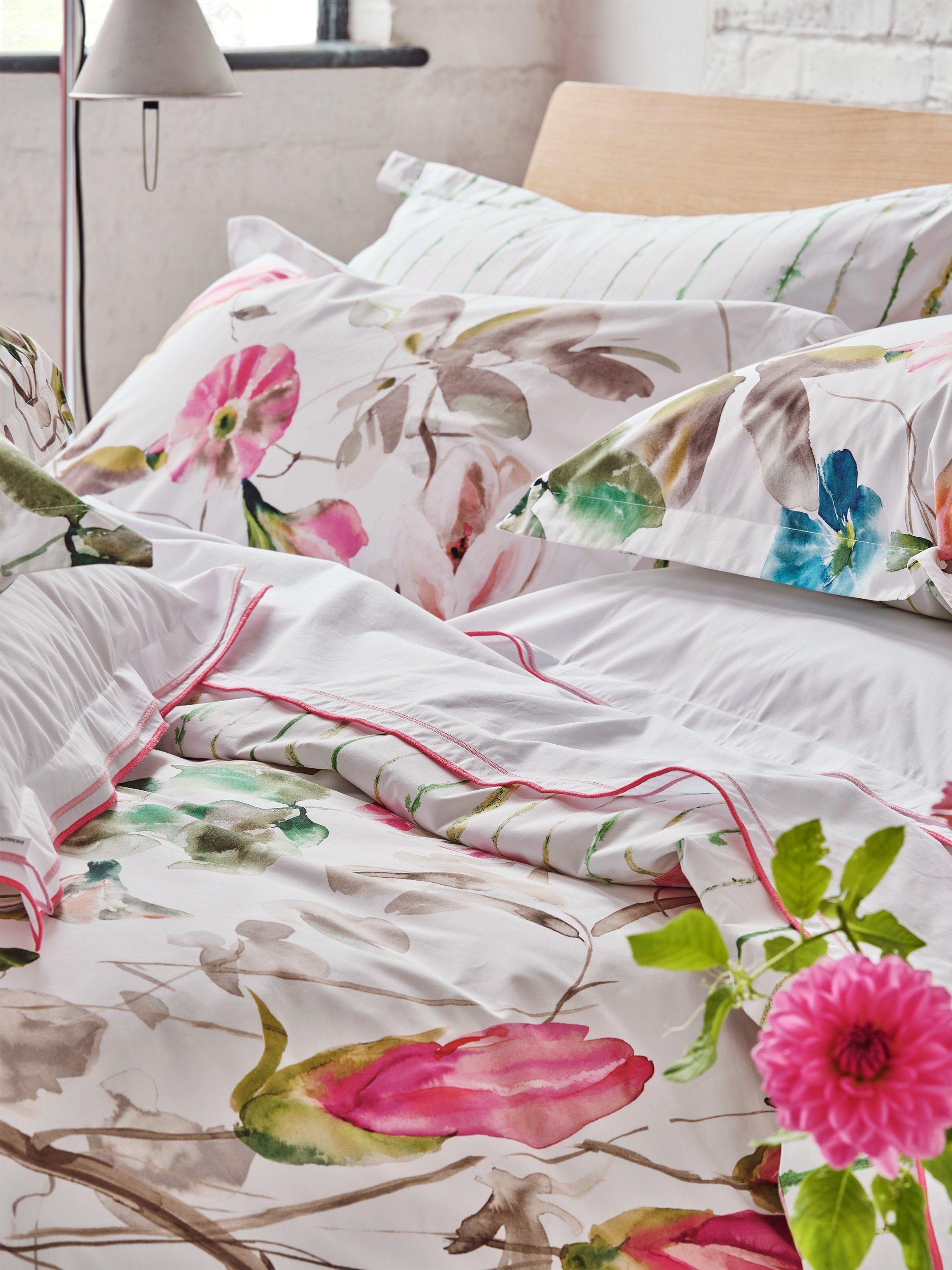 Designers Guild Magnolia duvet cover set double, imported from the UK