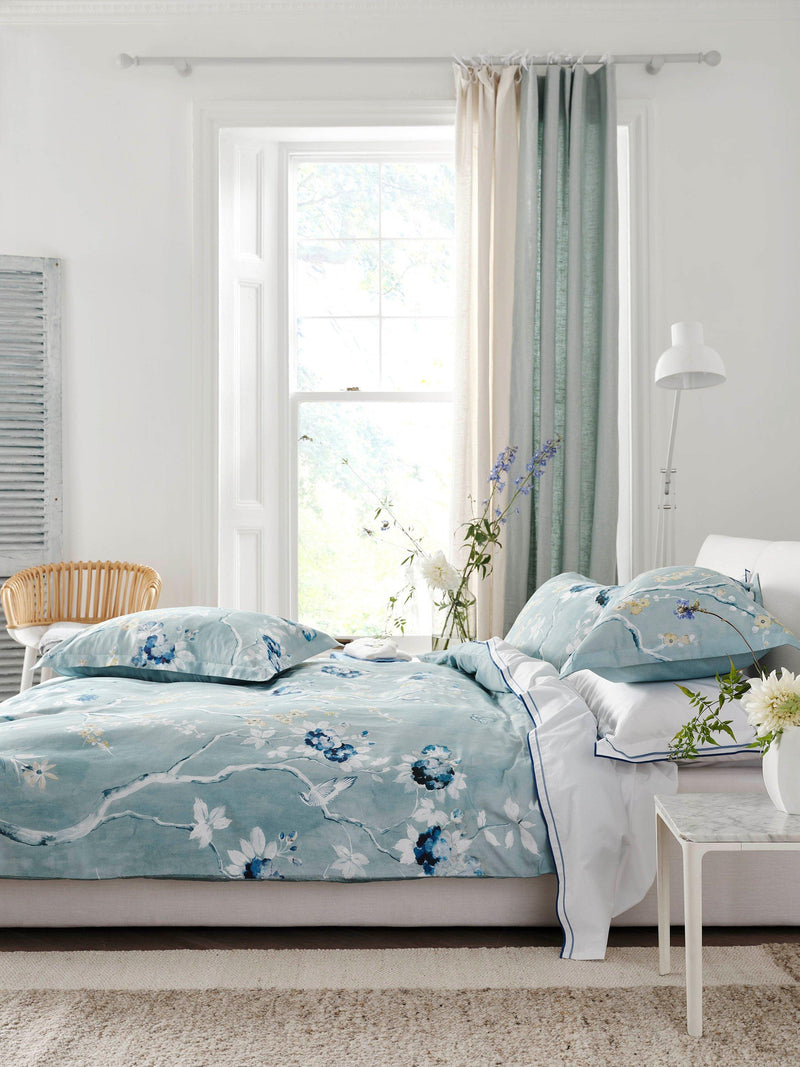 Designers Guild duvet cover set 250 thread count cotton sateen, imported from the UK