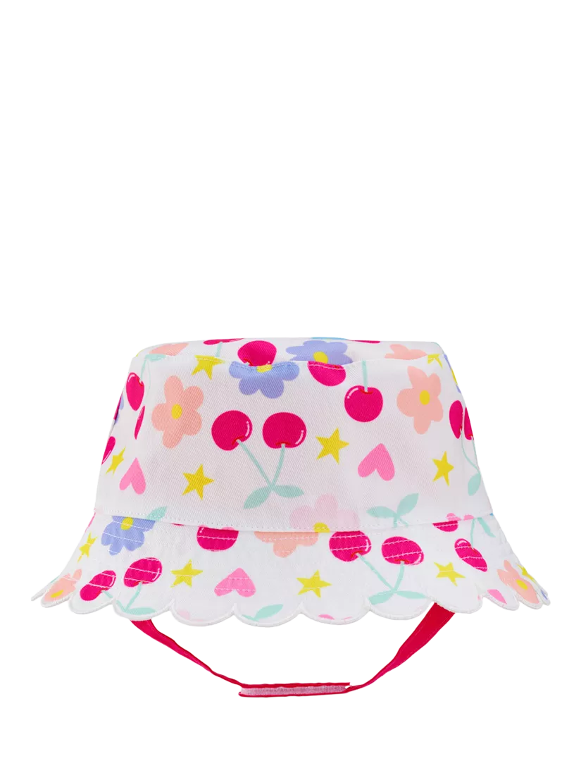 Small Stuff floral sun hat white - British product