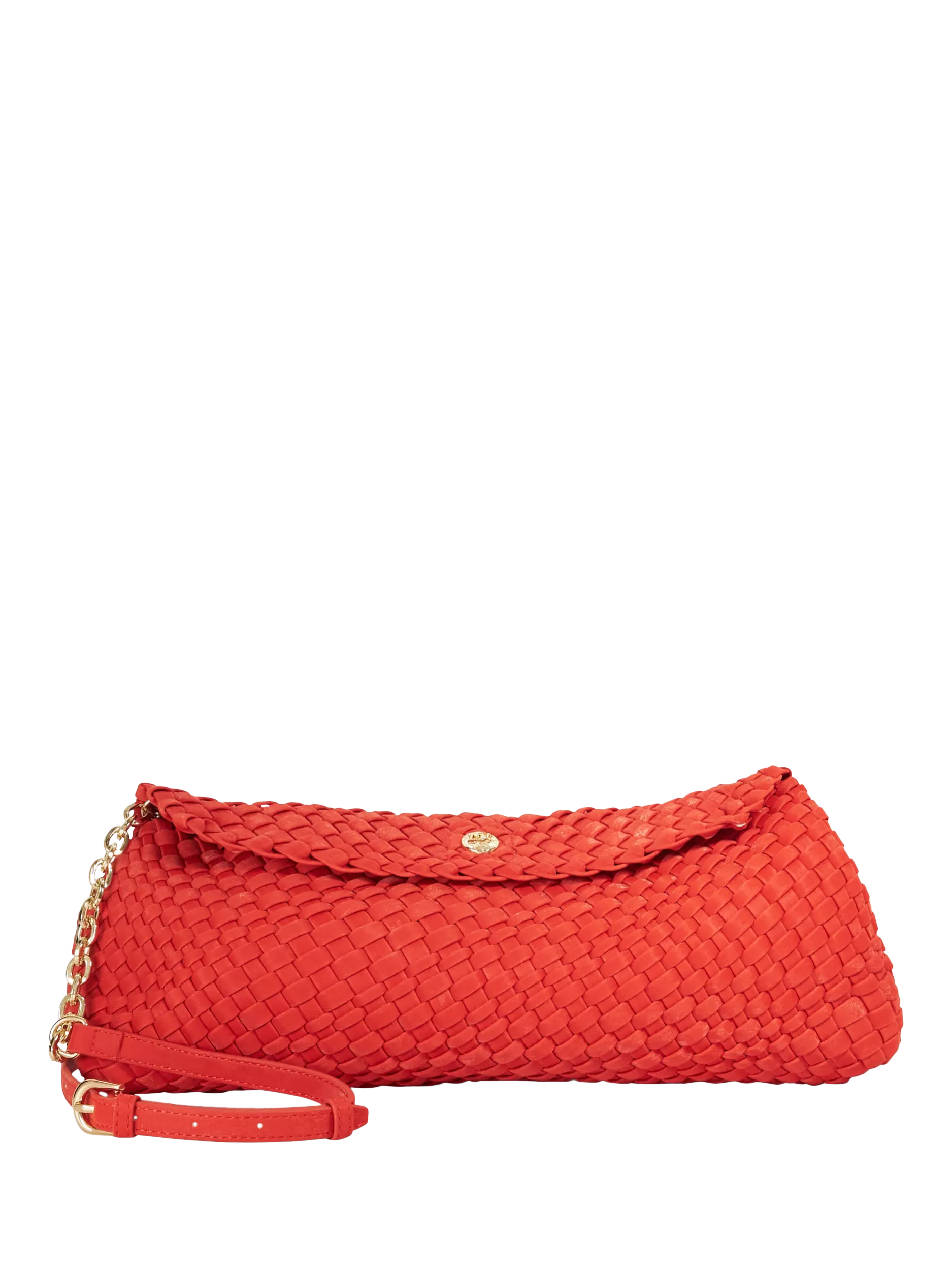 Dune London handbag red woven slouchy (British brand)