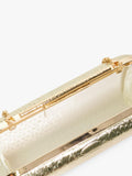 Dune London gold croc effect clutch bag, imported from the UK