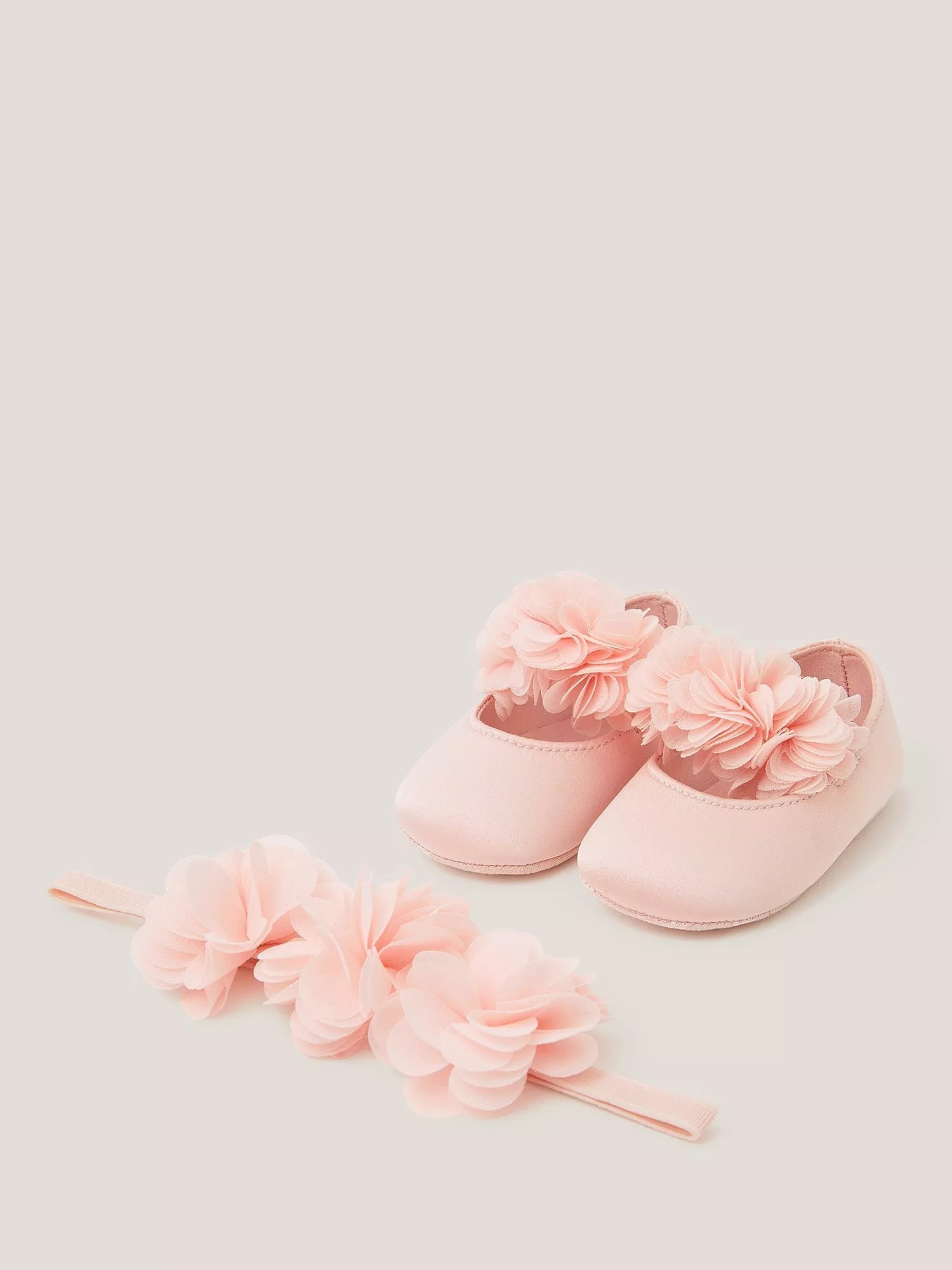 Monsoon Baby Corsage Booties and Headband Set