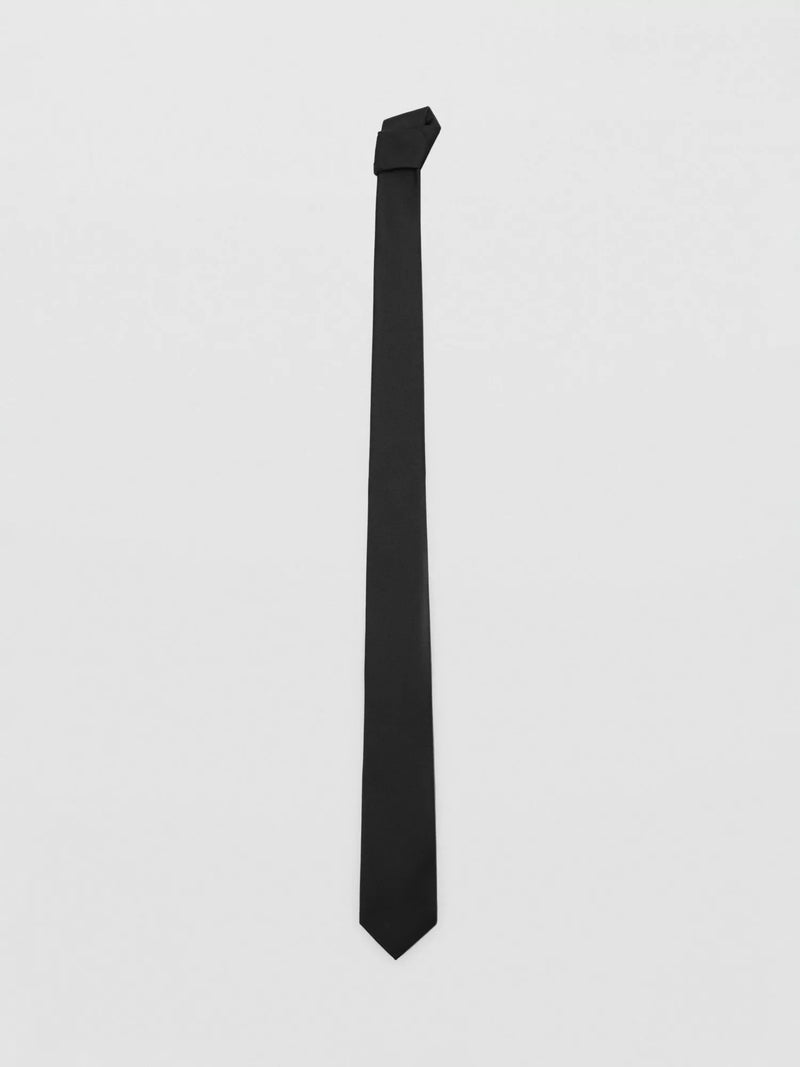Mango plain black tie 6cm (British brand)