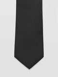 Mango plain black tie 6cm (British brand)