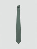 Mango basic silk blend tie in green - British product