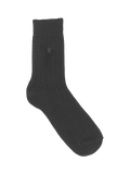 Nudea slouchy socks black organic cotton mix, UK version
