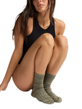 Nudea organic slouchy socks sage green, UK version