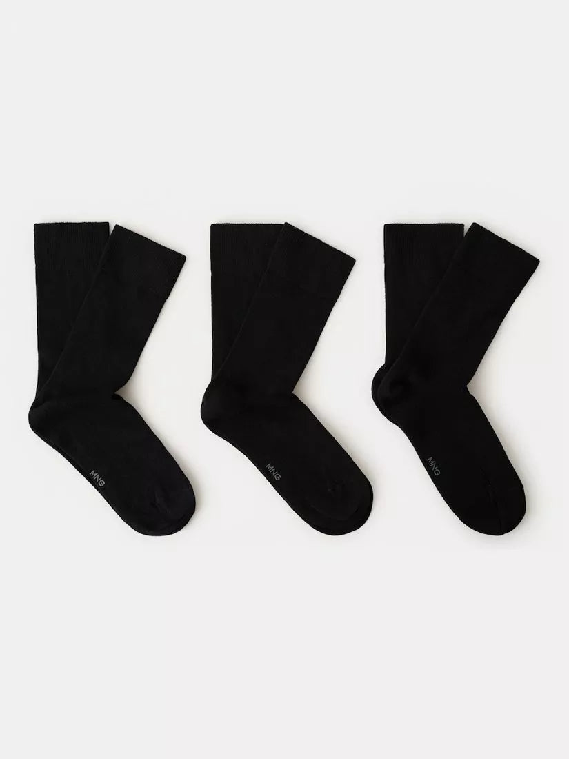 Mango cotton rich ankle socks pack of 3 (British brand)