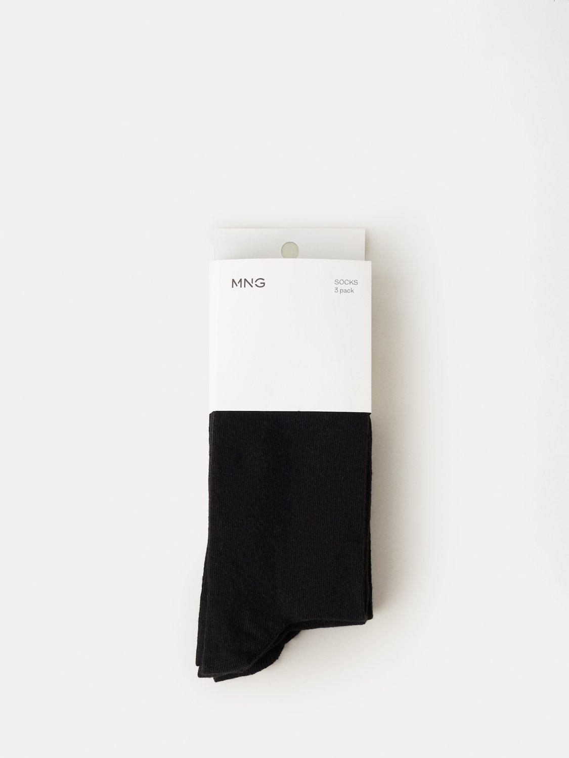Mango cotton rich ankle socks pack of 3 (British brand)