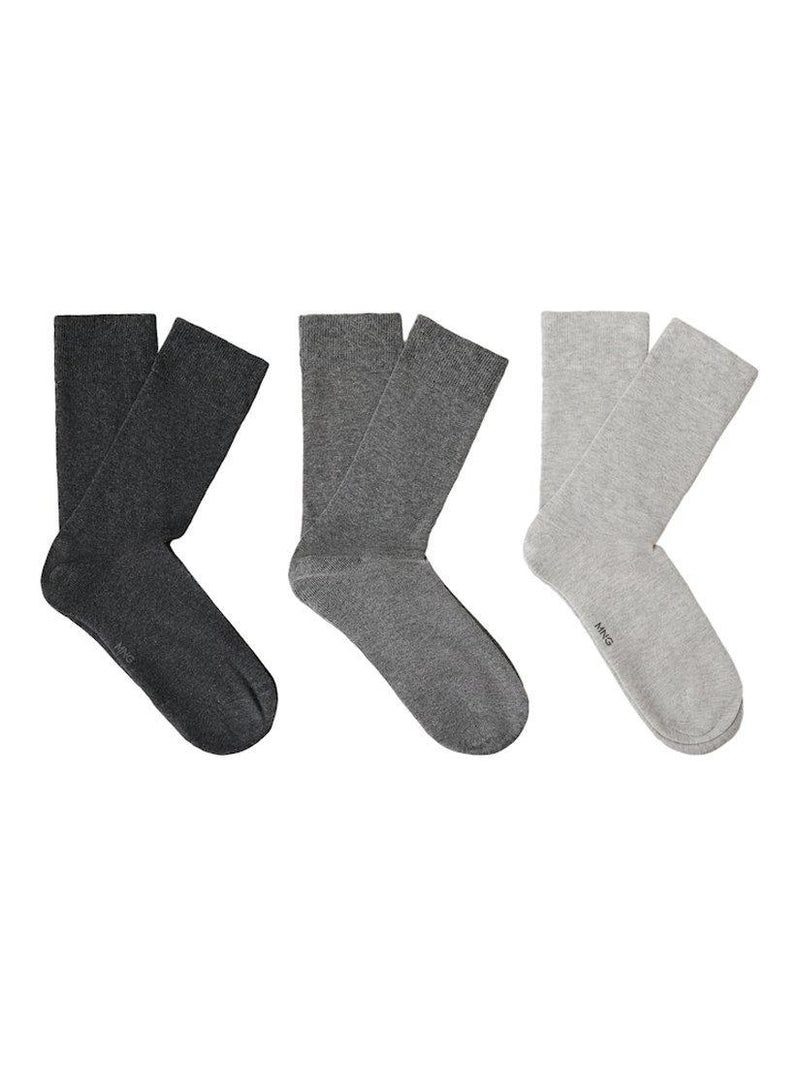Mango ankle socks pack of 3 grey - British product