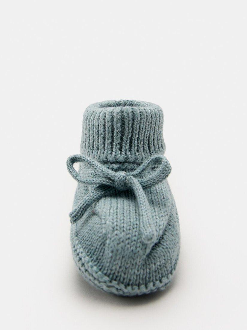 Mango kids knitted bootie socks one size with bow - British product
