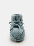 Mango kids knitted bootie socks one size with bow - British product