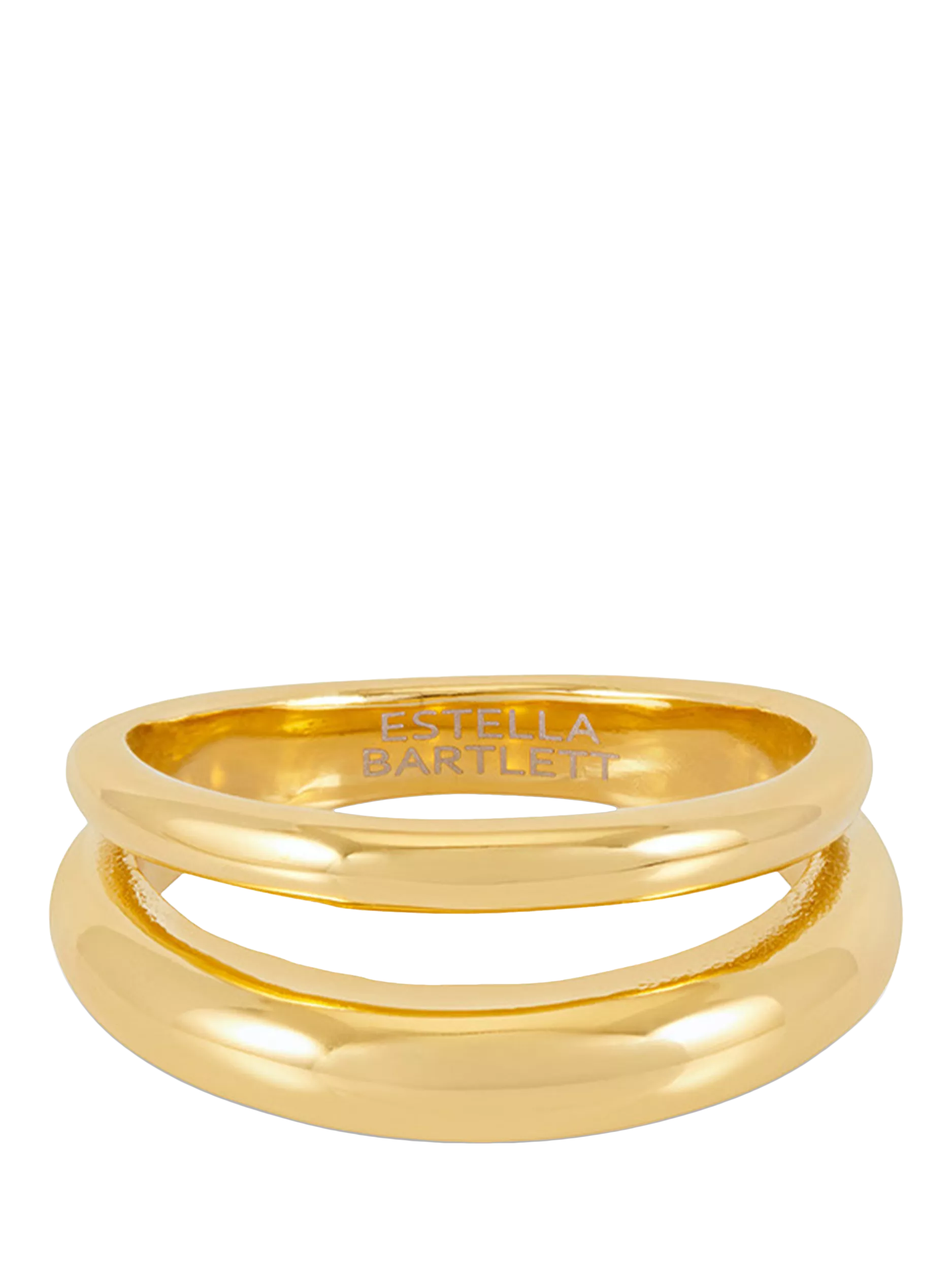 Estella Bartlett double band ring in gold, UK version