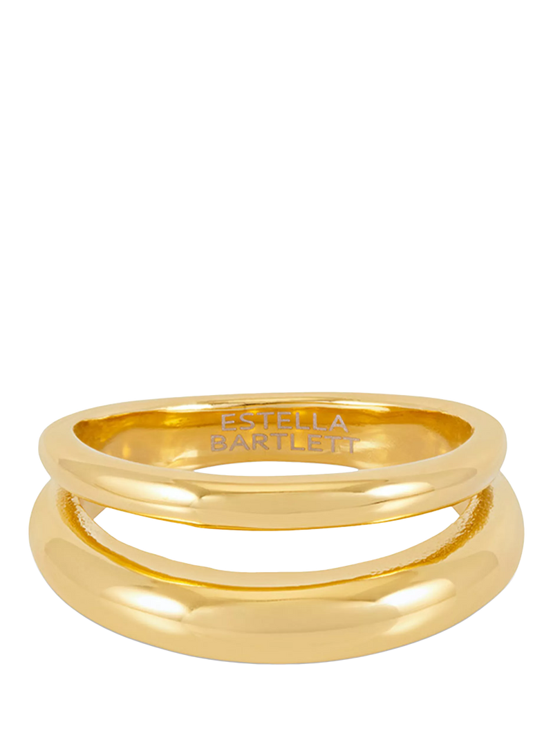 Estella Bartlett double band ring in gold, UK version