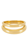 Estella Bartlett double band ring in gold, UK version