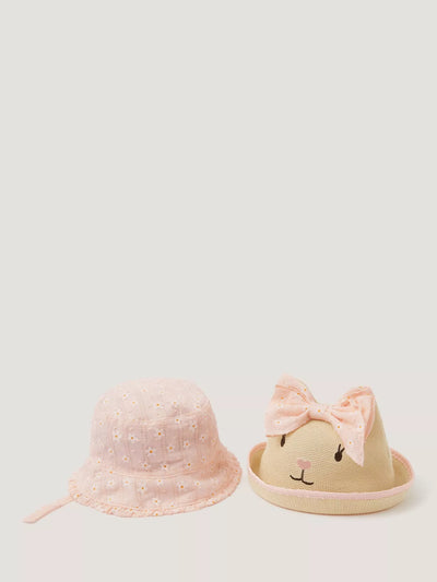 John Lewis Monsoon Baby Sun Hat, Set of 2, Multi- Buy online at McGrocer