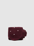 Reiss silk tie burgundy polka dot, UK version