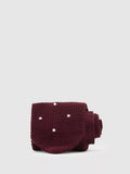 Reiss silk tie burgundy polka dot, UK version