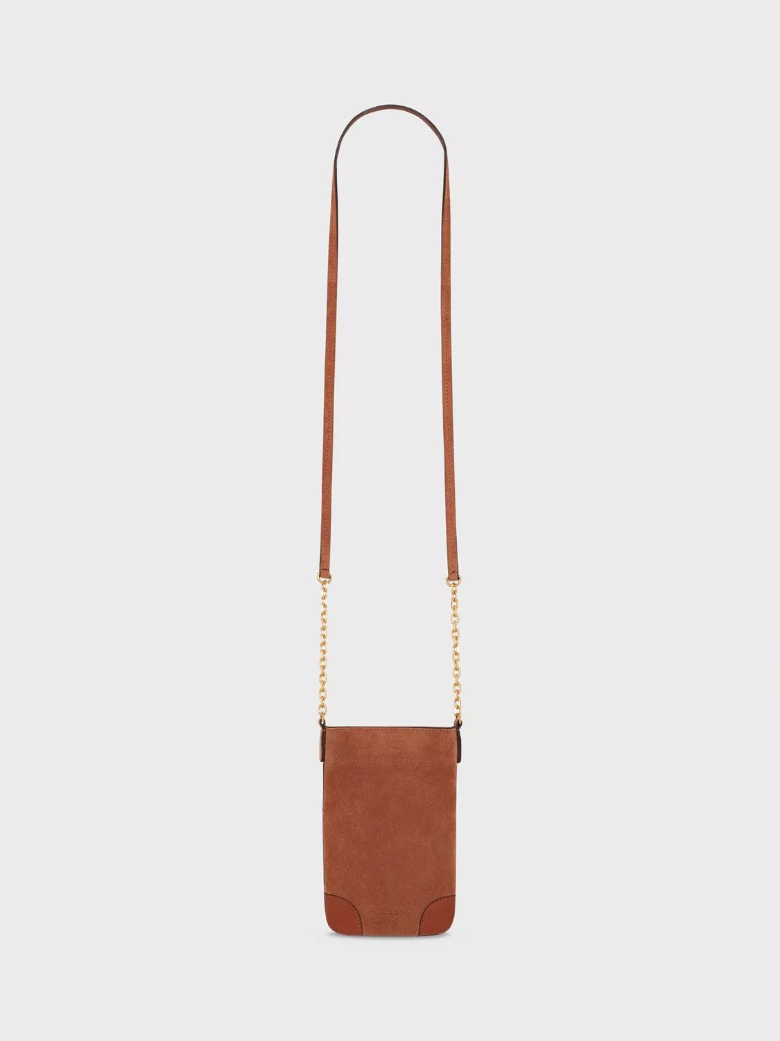 Gerard Darel Charlotte Suede Phone Crossbody Pouch