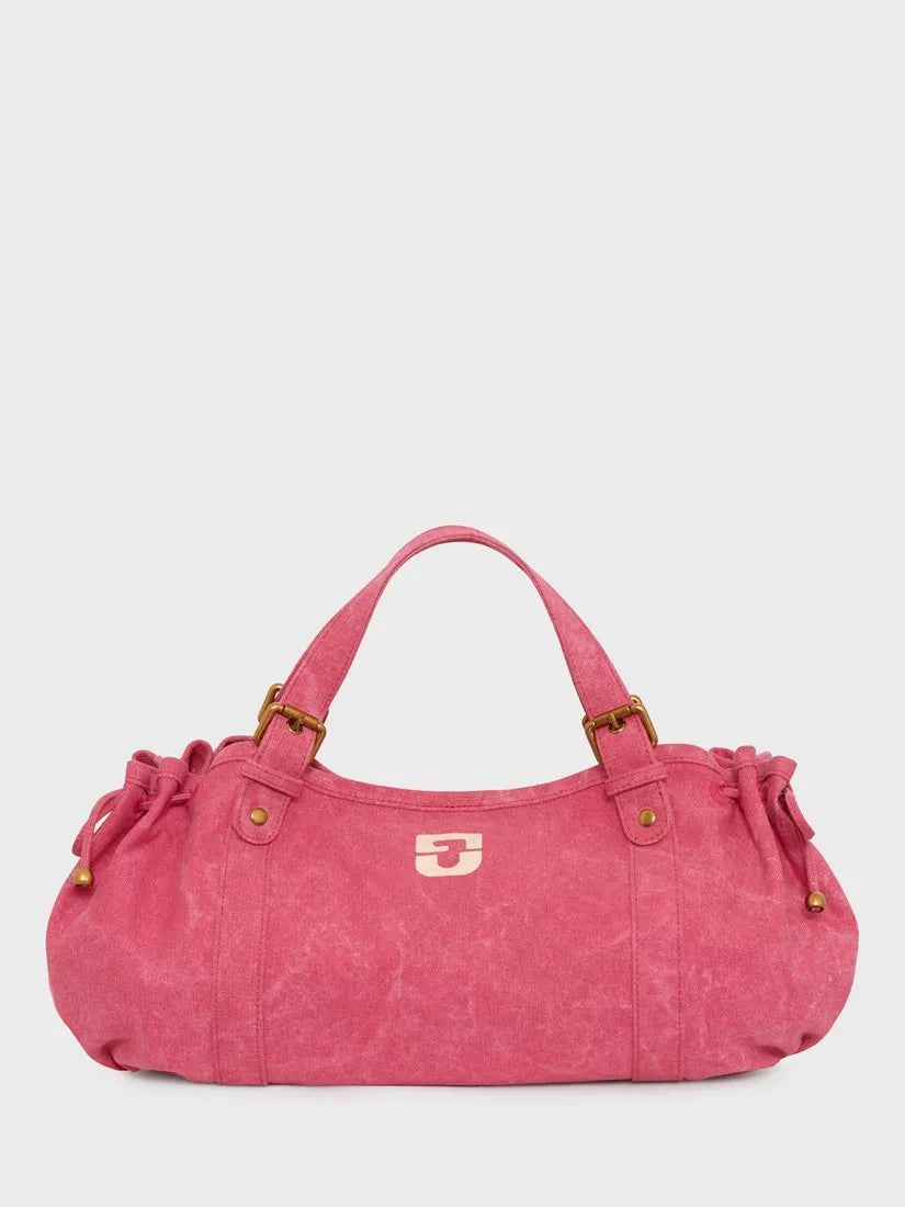 Gerard Darel 24H Denim Shoulder Bag, Pink, One Size