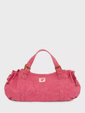Gerard Darel 24H Denim Shoulder Bag, Pink, One Size