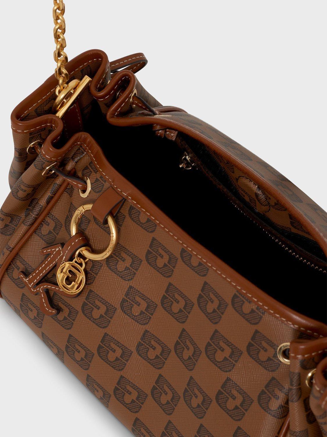 Gerard Darel Le Mini 24 Logo Crossbody Bag, camel, imported from the UK