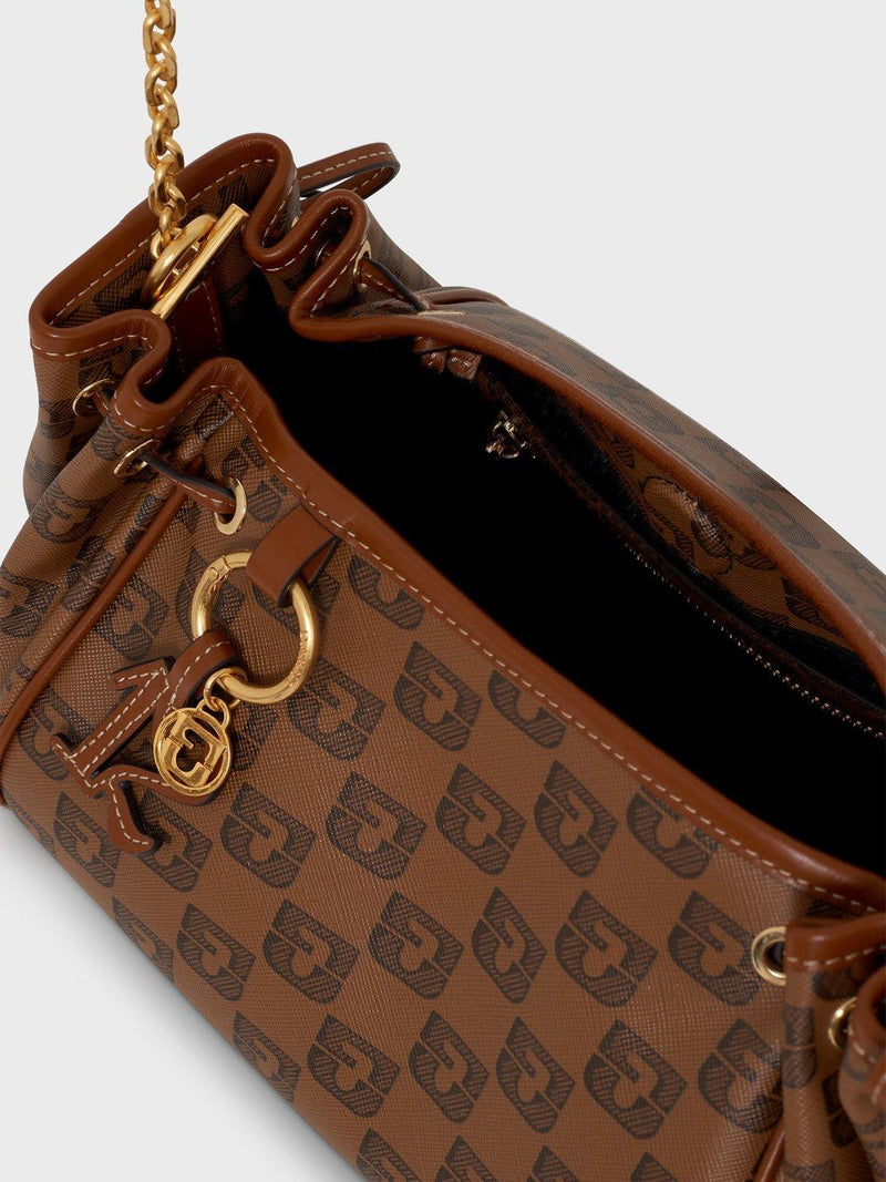 Gerard Darel Le Mini 24 Logo Crossbody Bag, camel, imported from the UK