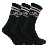 Ellesse 3 pack mens Vulloni jacquard logo sport socks - British product